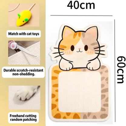 Lovely Wall-Mounted Scratching Board for Cats, Made with Thick, Durable Material to Safeguard Your Furniture, Doors and Glass – a Purr-Fect Play Companion!