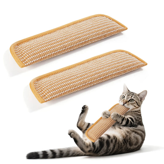 Potaroma Set of 2 Cat Sisal Kicker Toys - Interactive Indoor Chew Toys and Soft Scratching Pillows for Boredom Relief and Dental Health