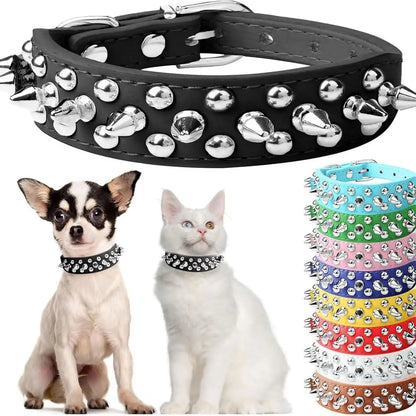 Dog Collar | Spiked Anti-Bite Punk Collar for Medium & Large Dogs | Heavy-Duty & Durable Pet Neck Ring | Cool Design for Doberman, Pitbull, German Shepherd | Fashion Statement for Dogs & Cats