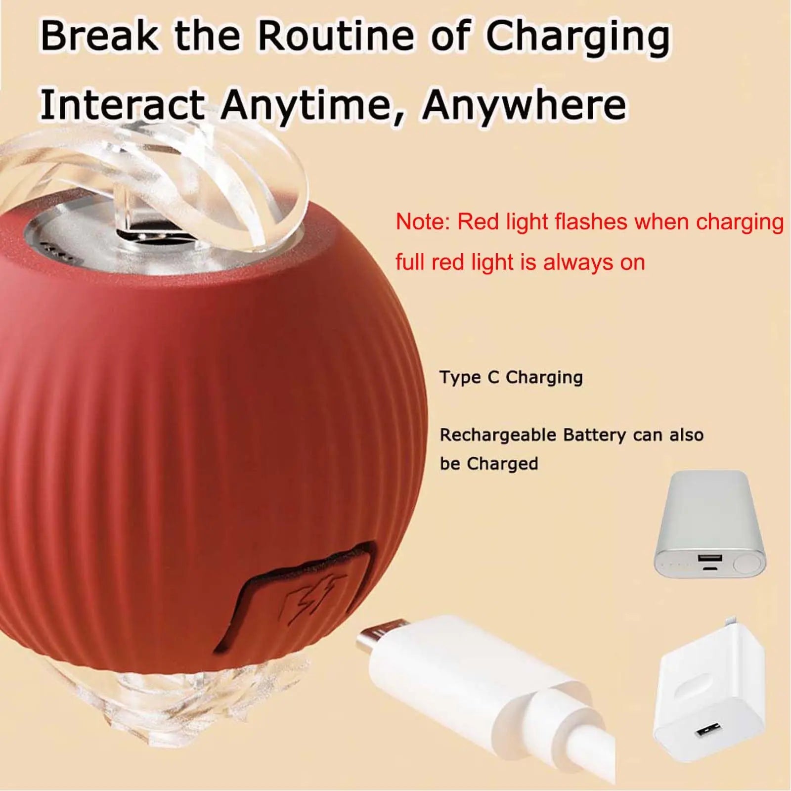 Smart Interactive Cat Toy Ball, Electric Rotating Pet Toy, Durable & Bite-Resistant Design, Perfect Gift for Cats, Automatic Rolling Ball