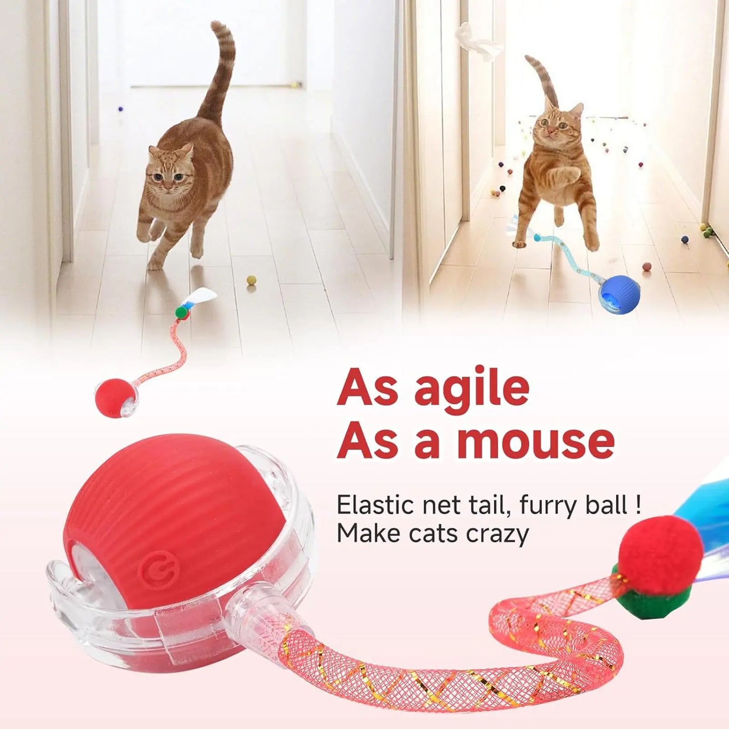 Smart Interactive Cat Toy Ball, Electric Rotating Pet Toy, Durable & Bite-Resistant Design, Perfect Gift for Cats, Automatic Rolling Ball