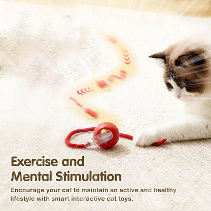 Smart Interactive Cat Toy Ball, Electric Rotating Pet Toy, Durable & Bite-Resistant Design, Perfect Gift for Cats, Automatic Rolling Ball