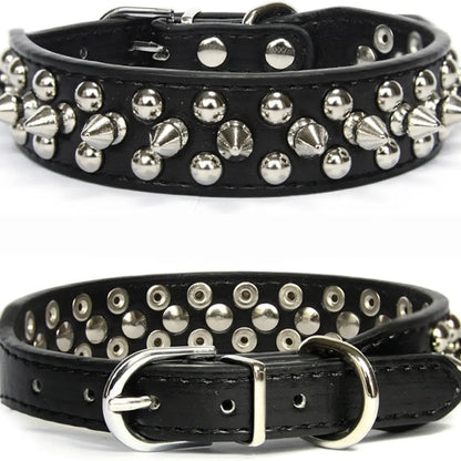 Dog Collar | Spiked Anti-Bite Punk Collar for Medium & Large Dogs | Heavy-Duty & Durable Pet Neck Ring | Cool Design for Doberman, Pitbull, German Shepherd | Fashion Statement for Dogs & Cats