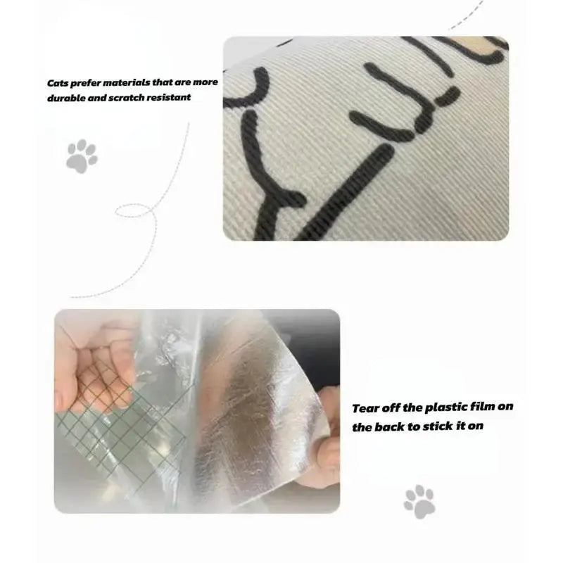 Lovely Wall-Mounted Scratching Board for Cats, Made with Thick, Durable Material to Safeguard Your Furniture, Doors and Glass – a Purr-Fect Play Companion!